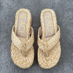 Women's Tan Woven Sandals
